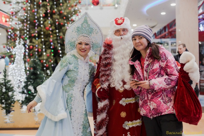Дед Мороз и Снегурочка в гостях у Руси 2019г